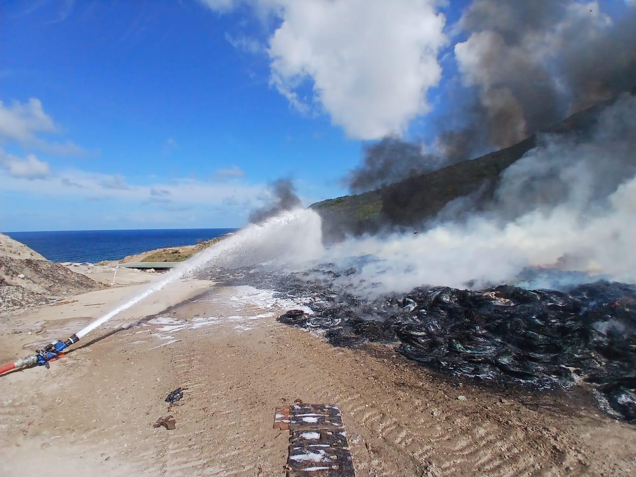Incendie du 13 juillet – Site de déchets de Grandes Cayes