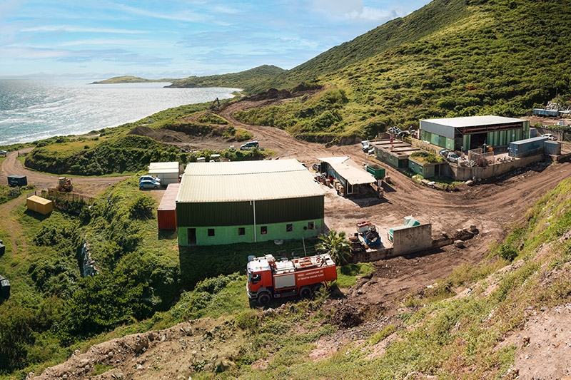 Verde SXM, traitement des déchets à Saint Martin